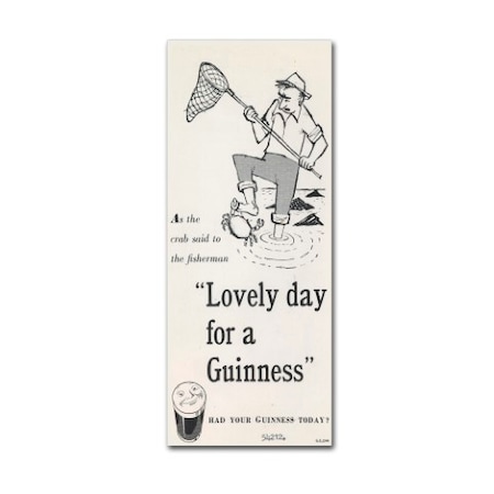 Guinness Brewery 'Lovely Day For A Guinness III' Canvas Art,16x47
